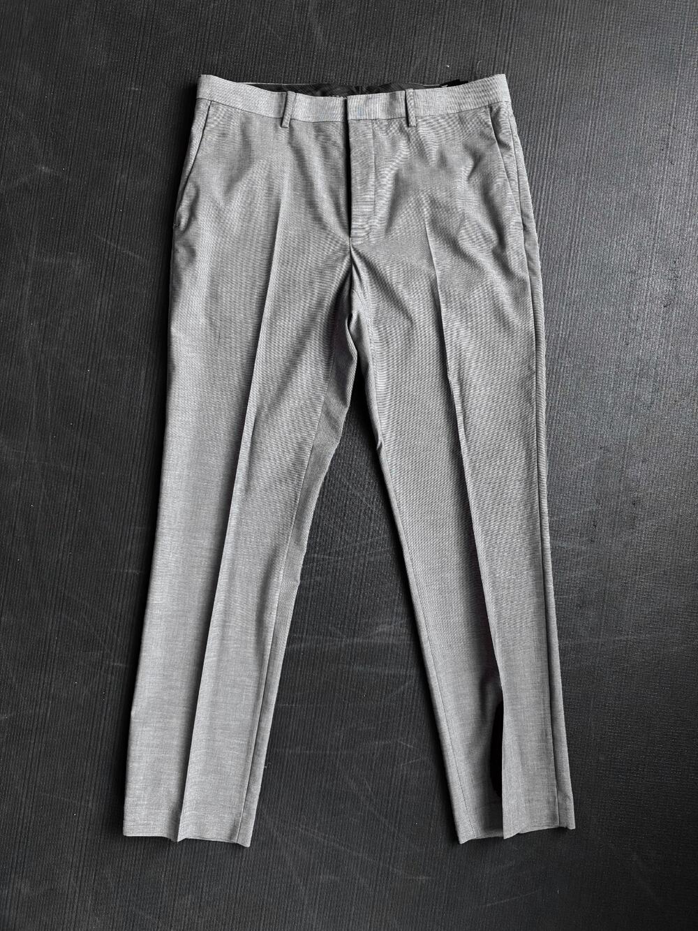 H&M Mens Light Gray Regular Fit Suit Dress Pants Trousers 36R